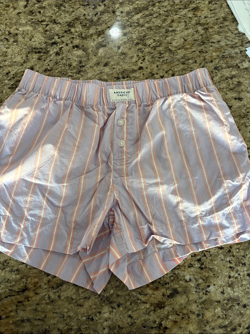 American Eagle Outfitters Lavender Stripe Women's Shorts